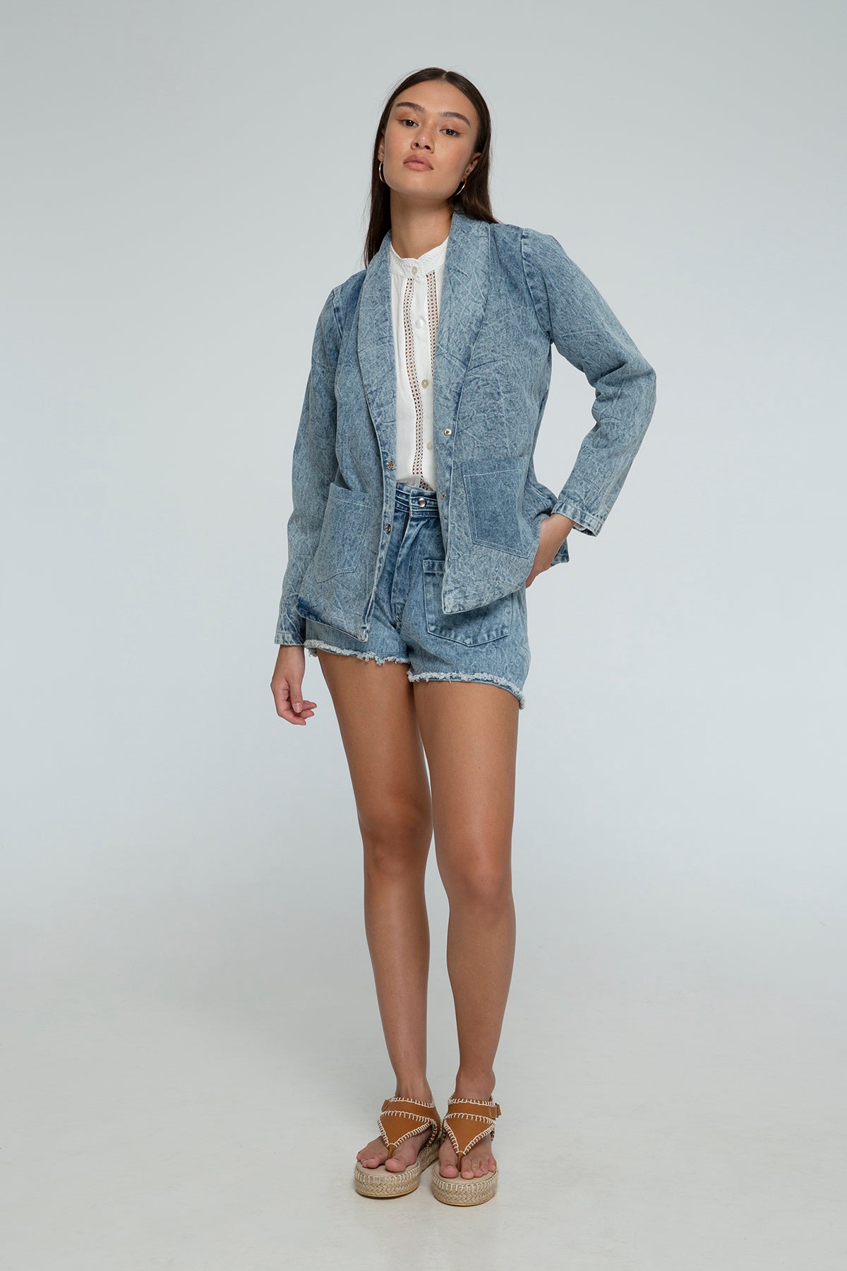 Ryona Denim Blazer