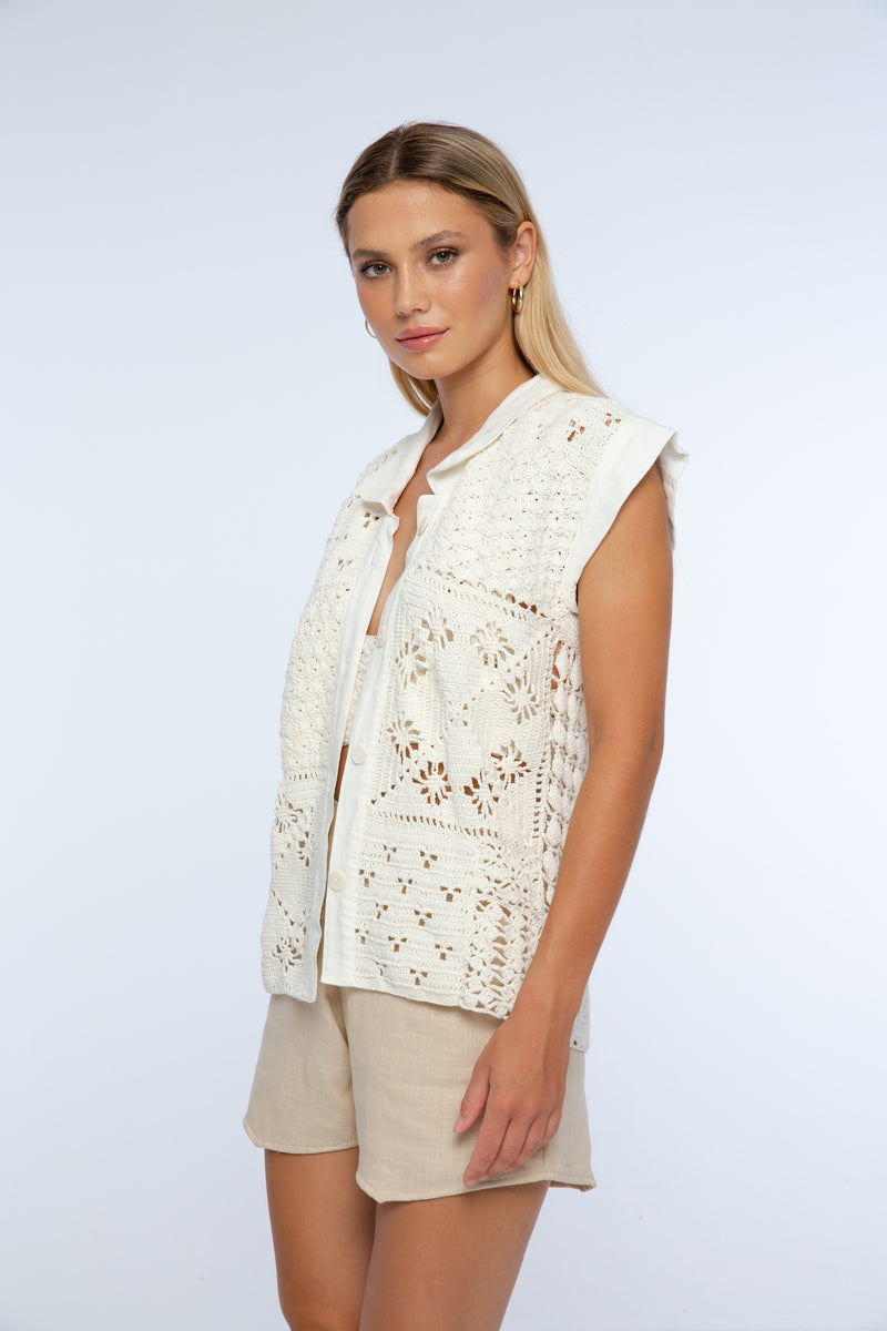 Lavina Crochet Vest