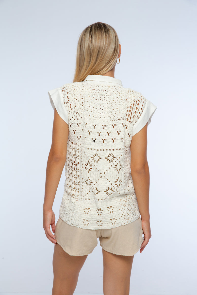 Lavina Crochet Vest