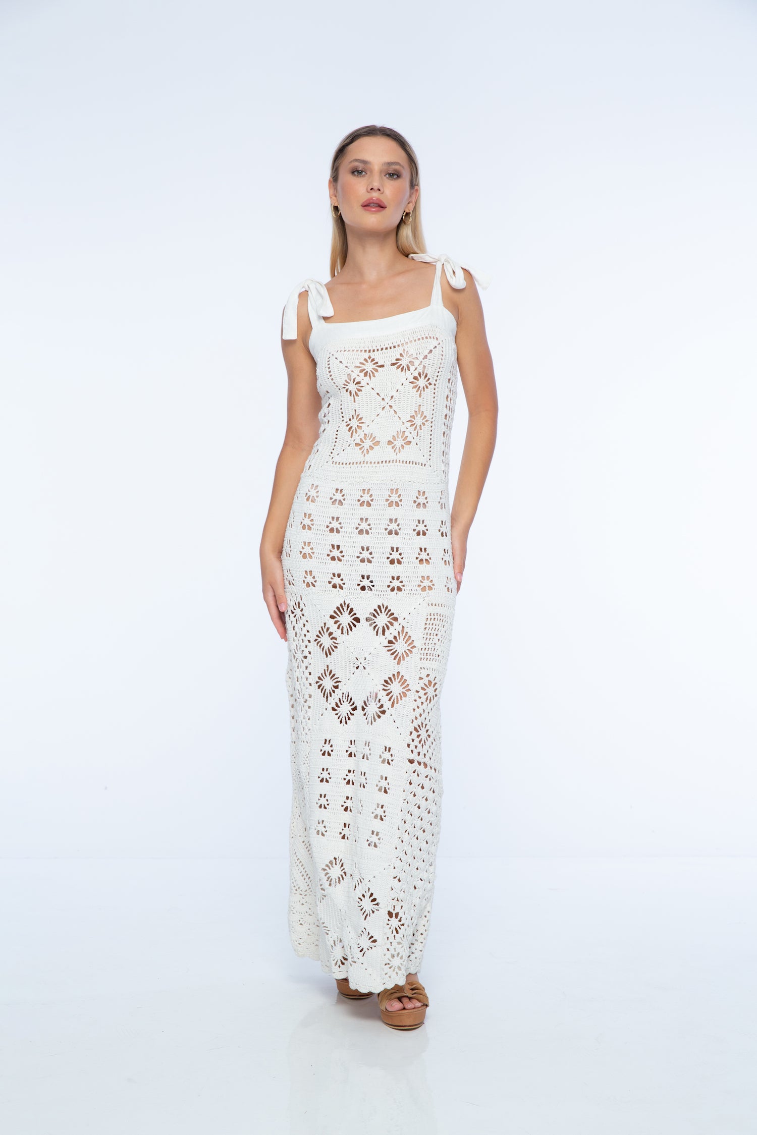 Zarra Crochet Maxi Dress