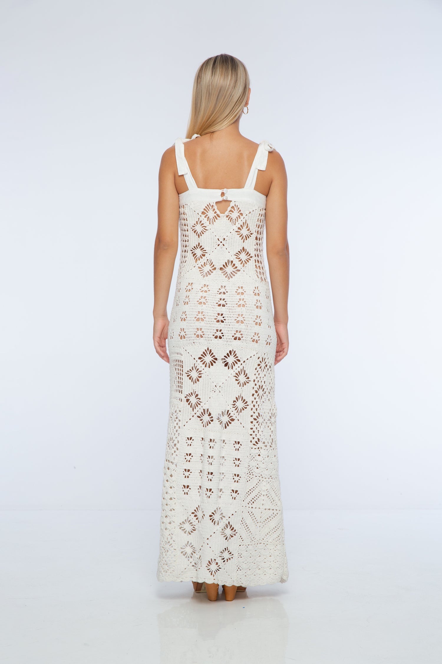 Zarra Crochet Maxi Dress