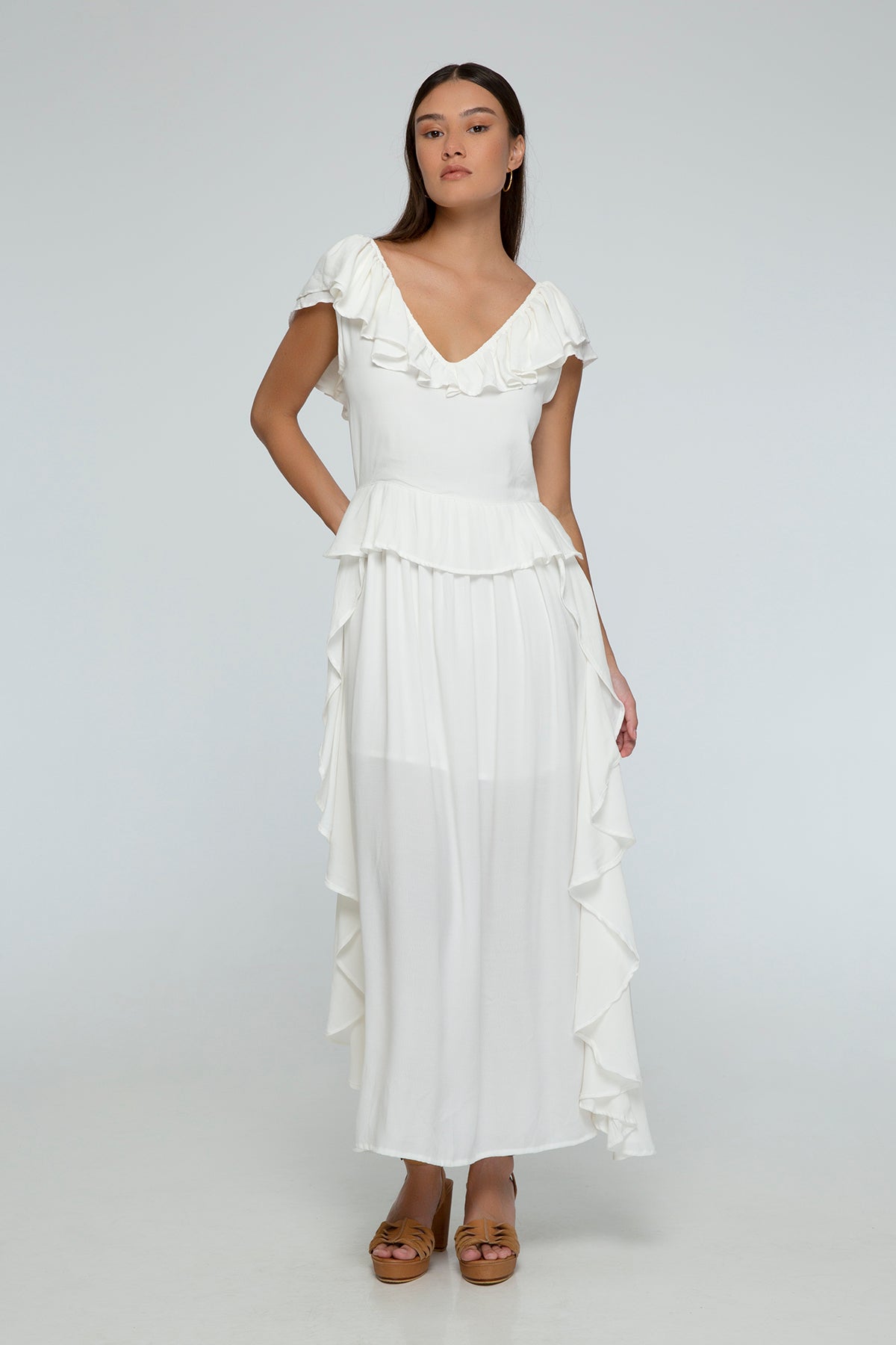 Shea Ruffled Maxi Dress