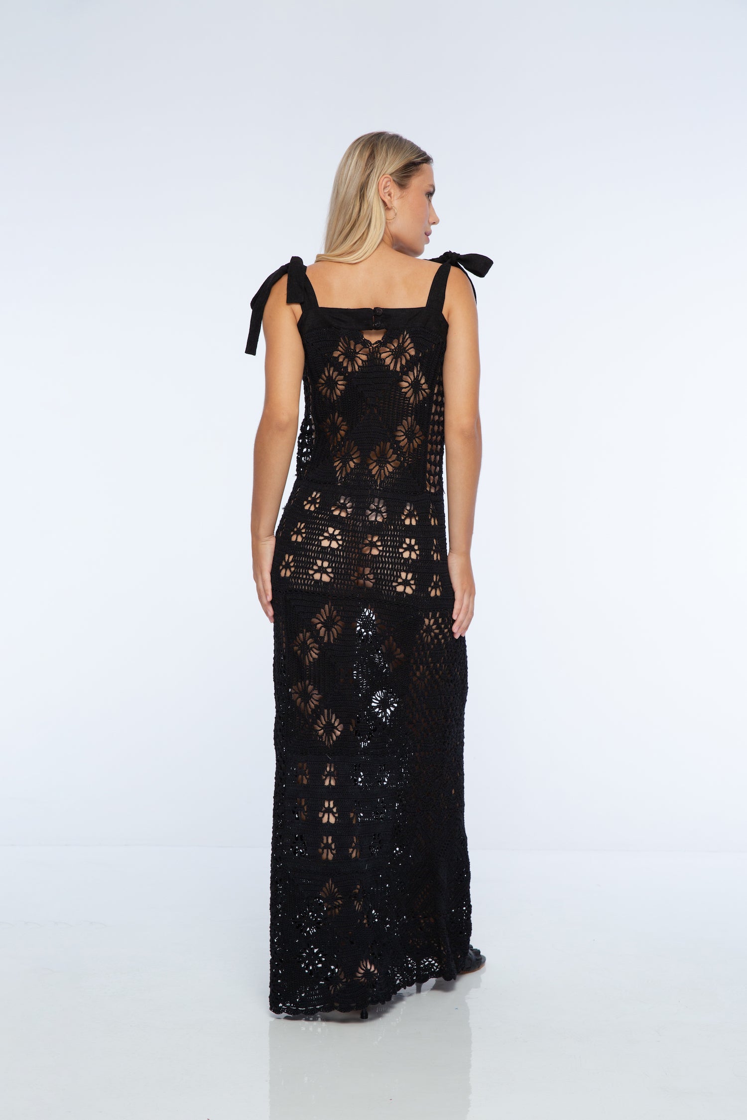 Zarra Crochet Maxi Dress