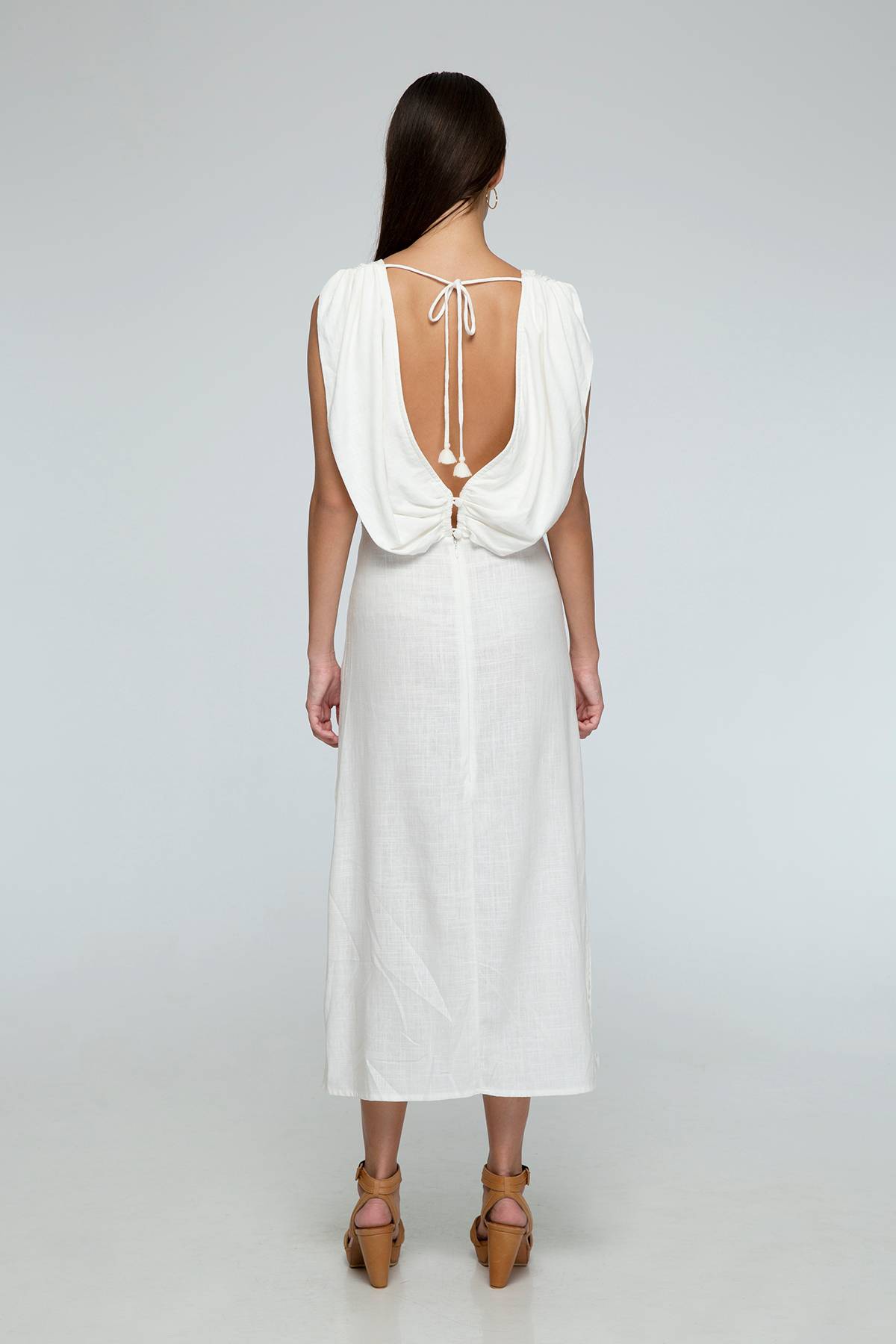 Calla Linen Maxi Dress