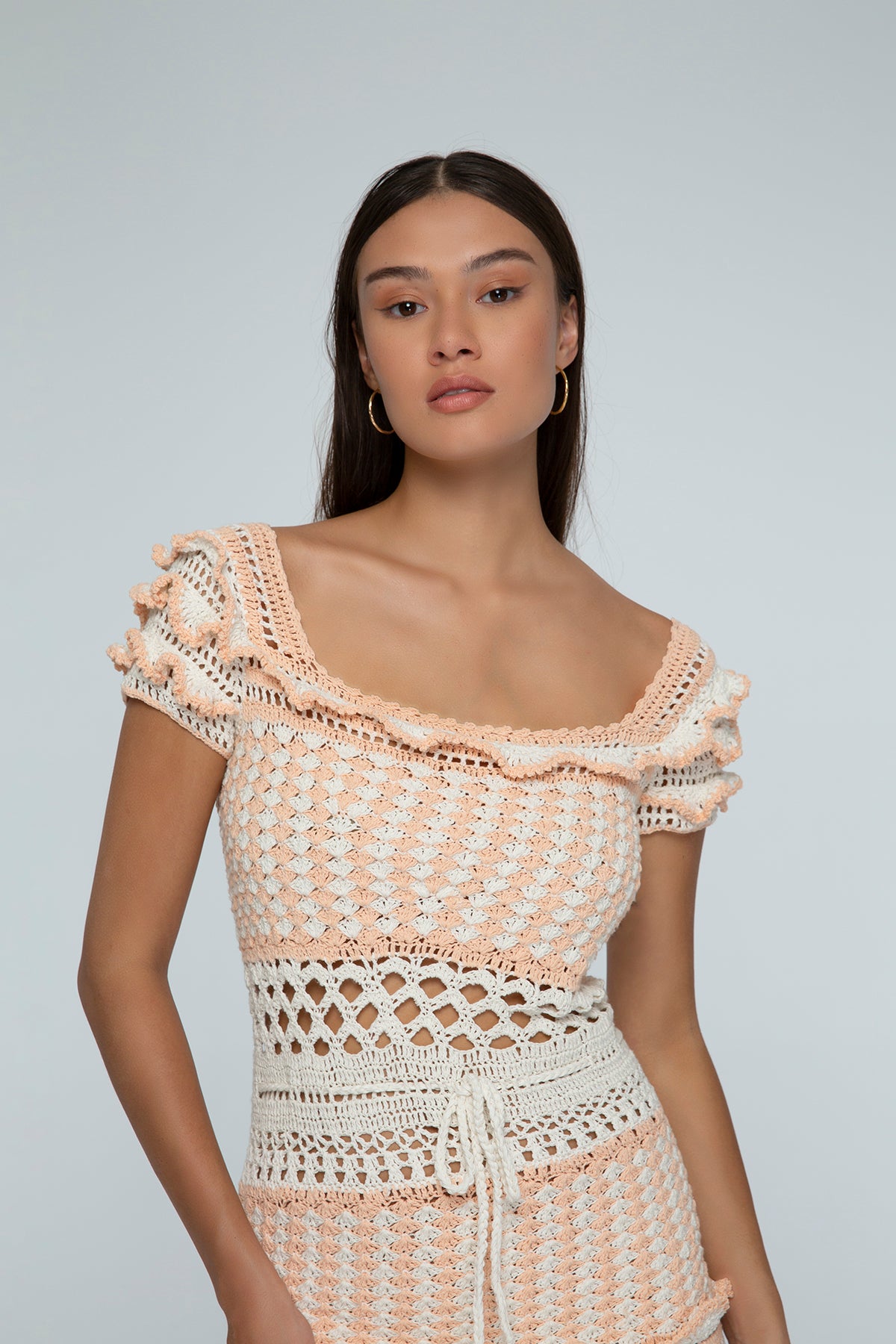 Zarra Crochet Mini Dress