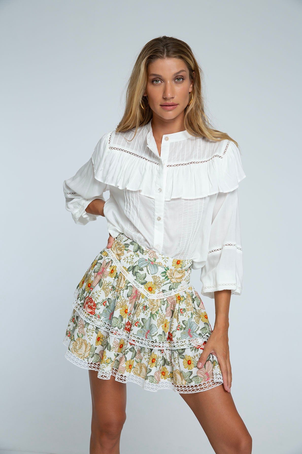 Avery Ruffle Blouse